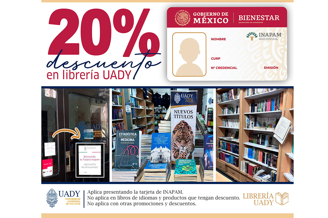 Adultos Mayores podrán obtener un descuento en la Librería UADY