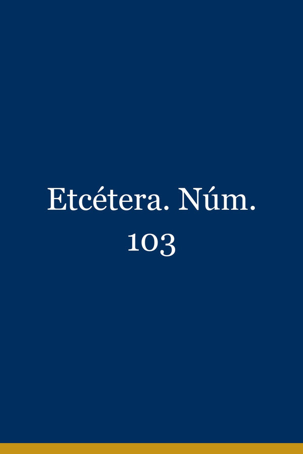 Portada de Etcétera. Núm. 103
