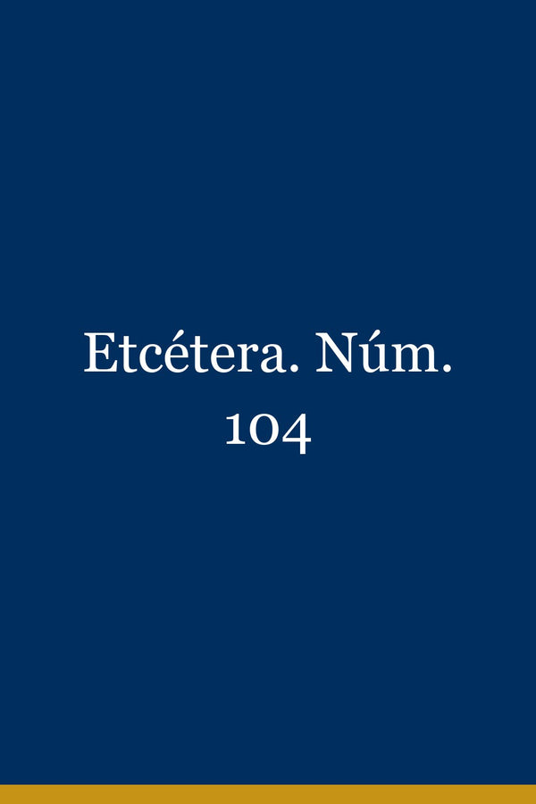 Portada de Etcétera. Núm. 104