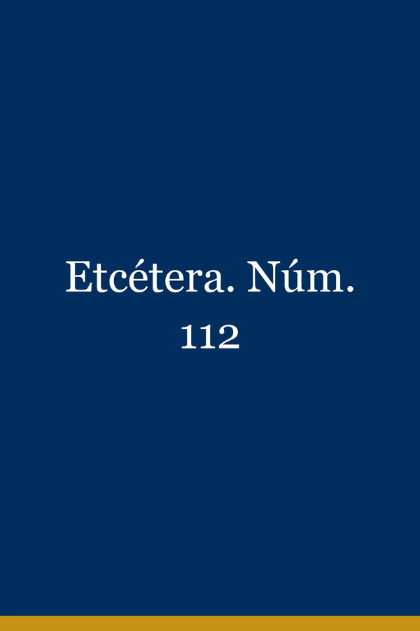 Portada de Etcétera. Núm. 112