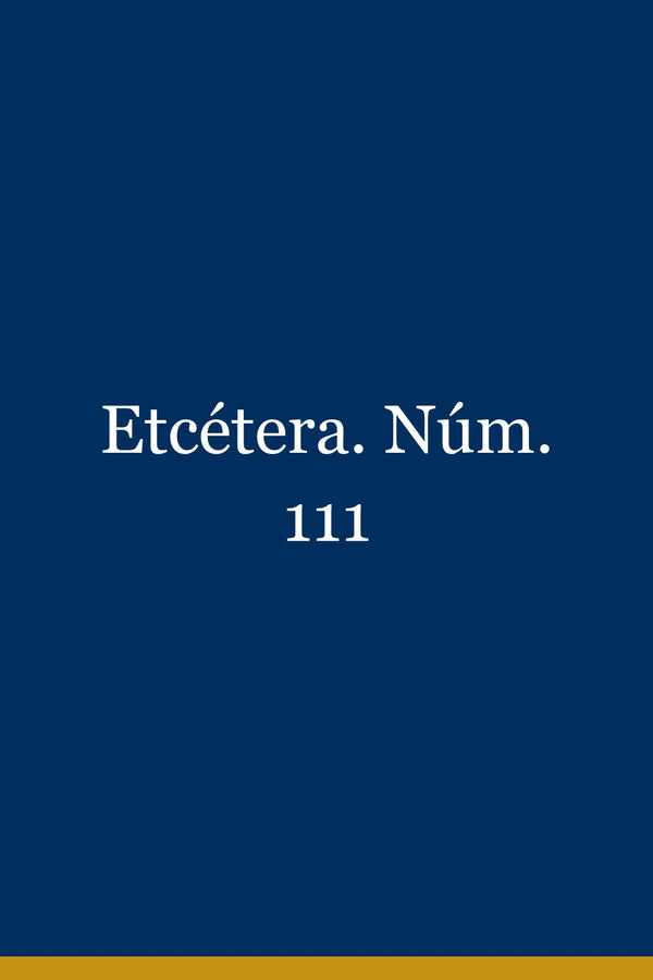 Portada de Etcétera. Núm. 111