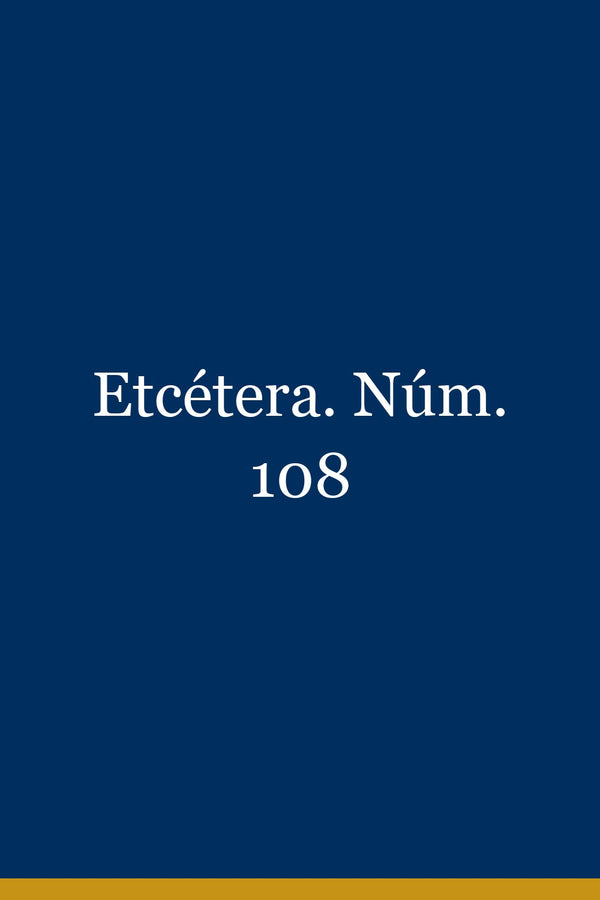 Portada de Etcétera. Núm. 108