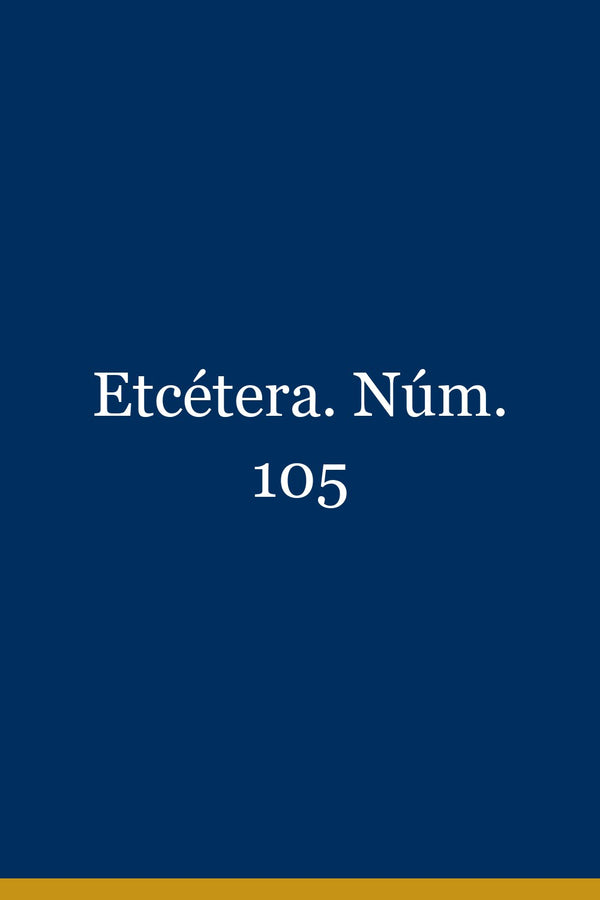 Portada de Etcétera. Núm. 105