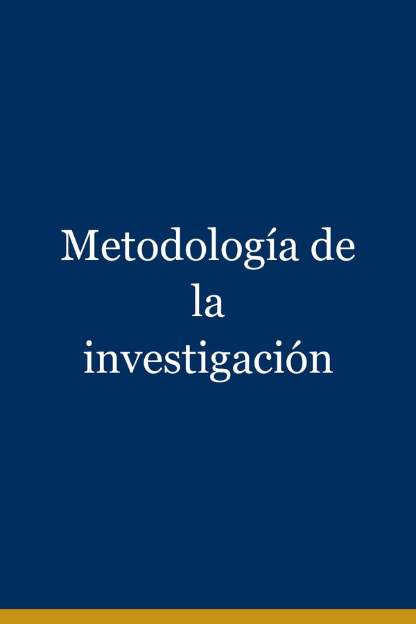 Portada de Metodología de la investigación