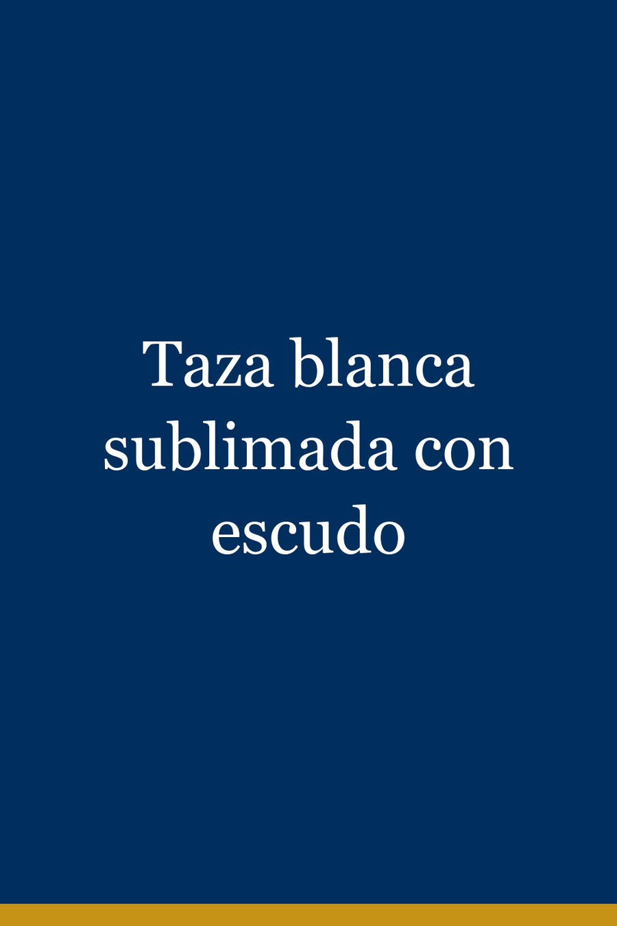 Taza blanca sublimada con escudo