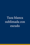 Taza blanca sublimada con escudo