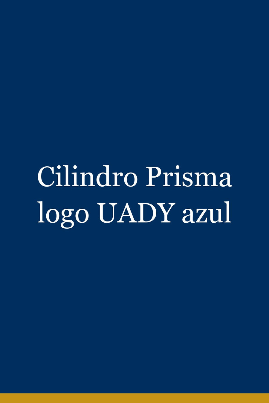 Cilindro Prisma logo UADY azul