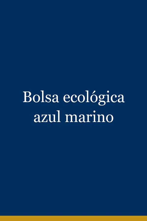 Bolsa ecológica azul marino