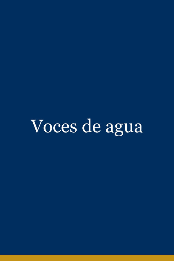 Portada de Voces de agua