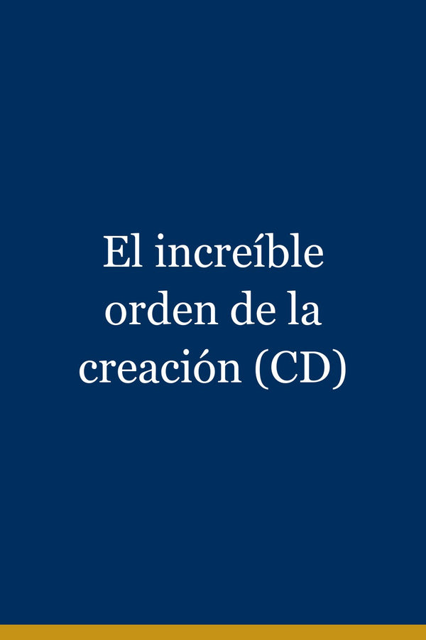 Portada de El increíble orden de la creación (CD)