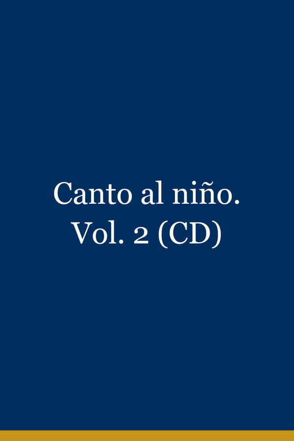 Portada de Canto al niño. Vol. 2 (CD)
