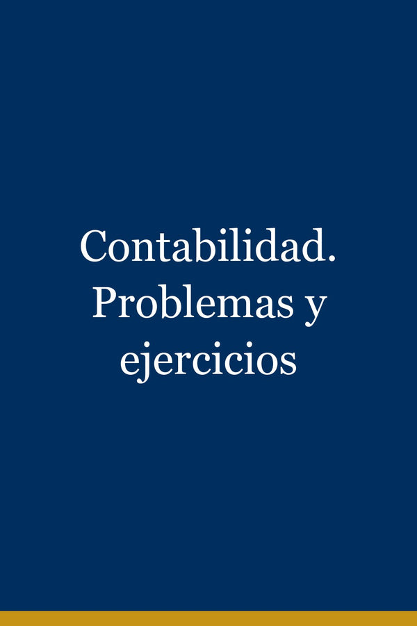 Portada de Contabilidad. Problemas y ejercicios