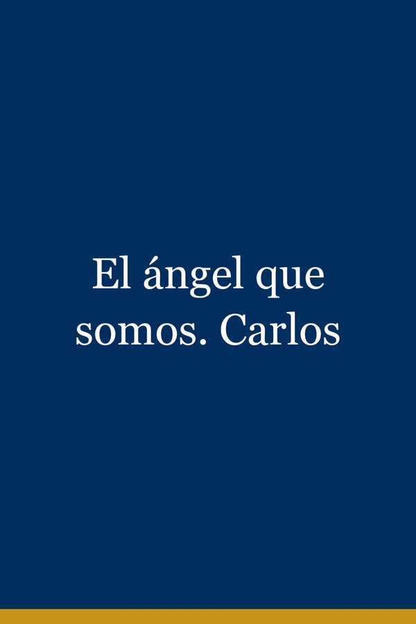 Portada de El ángel que somos. Carlos