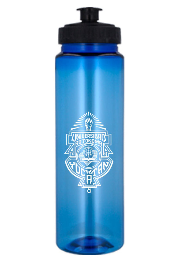 Cilindro de plástico Luka logo UADY azul