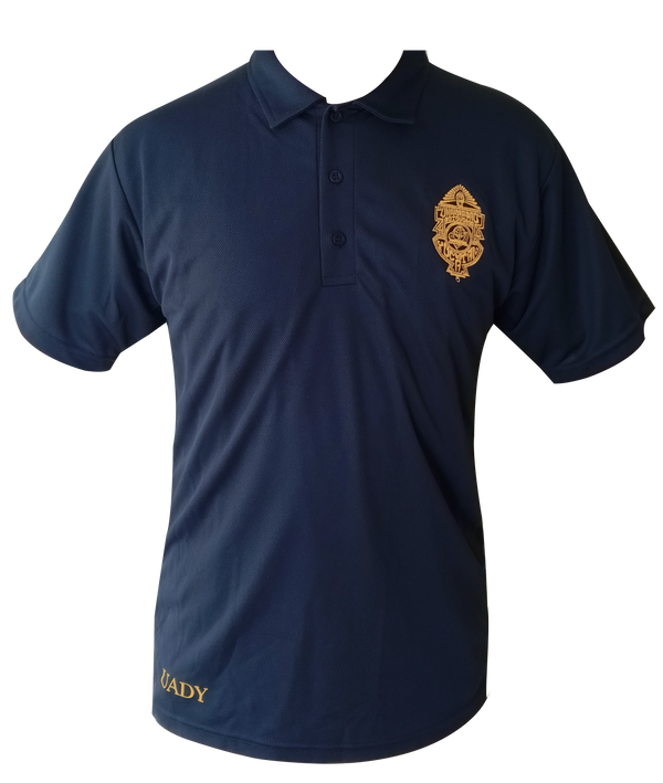 Playera polo dry fit azul marino
