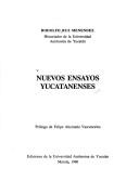 Portada de Nuevos ensayos yucatanenses