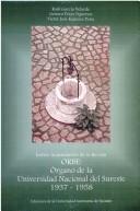 Portada de Índice acumulativo de la revista Orbe. Órgano de la Universidad Nacional del Sureste, 1937-1958